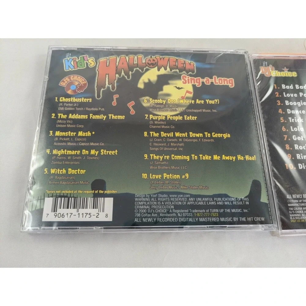 DJs Choice Kids Halloween‎ Sing a Long October 31 Halloween Party CD Lot Seal